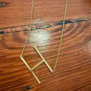 Anthropologie H Necklace
